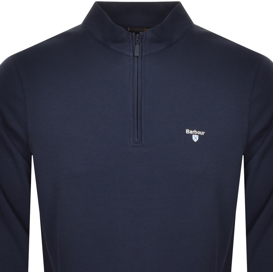 Alternative Image for ProductBarbour Half Zip Lounge Sweatshirt Navy2